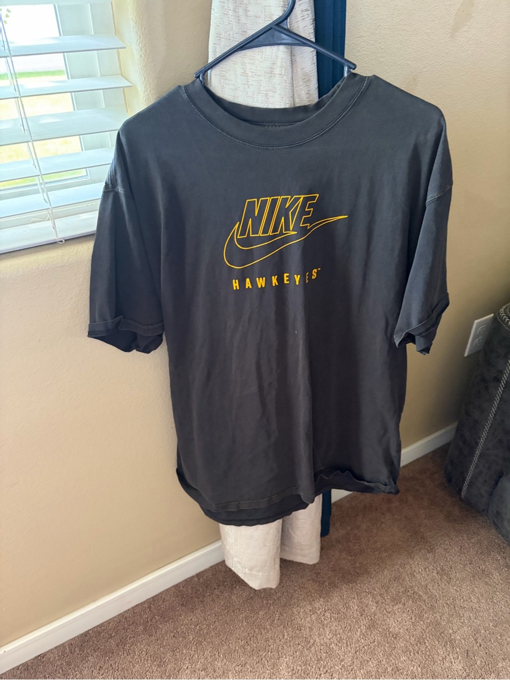 Nike Black Tee with Yellow Graphic